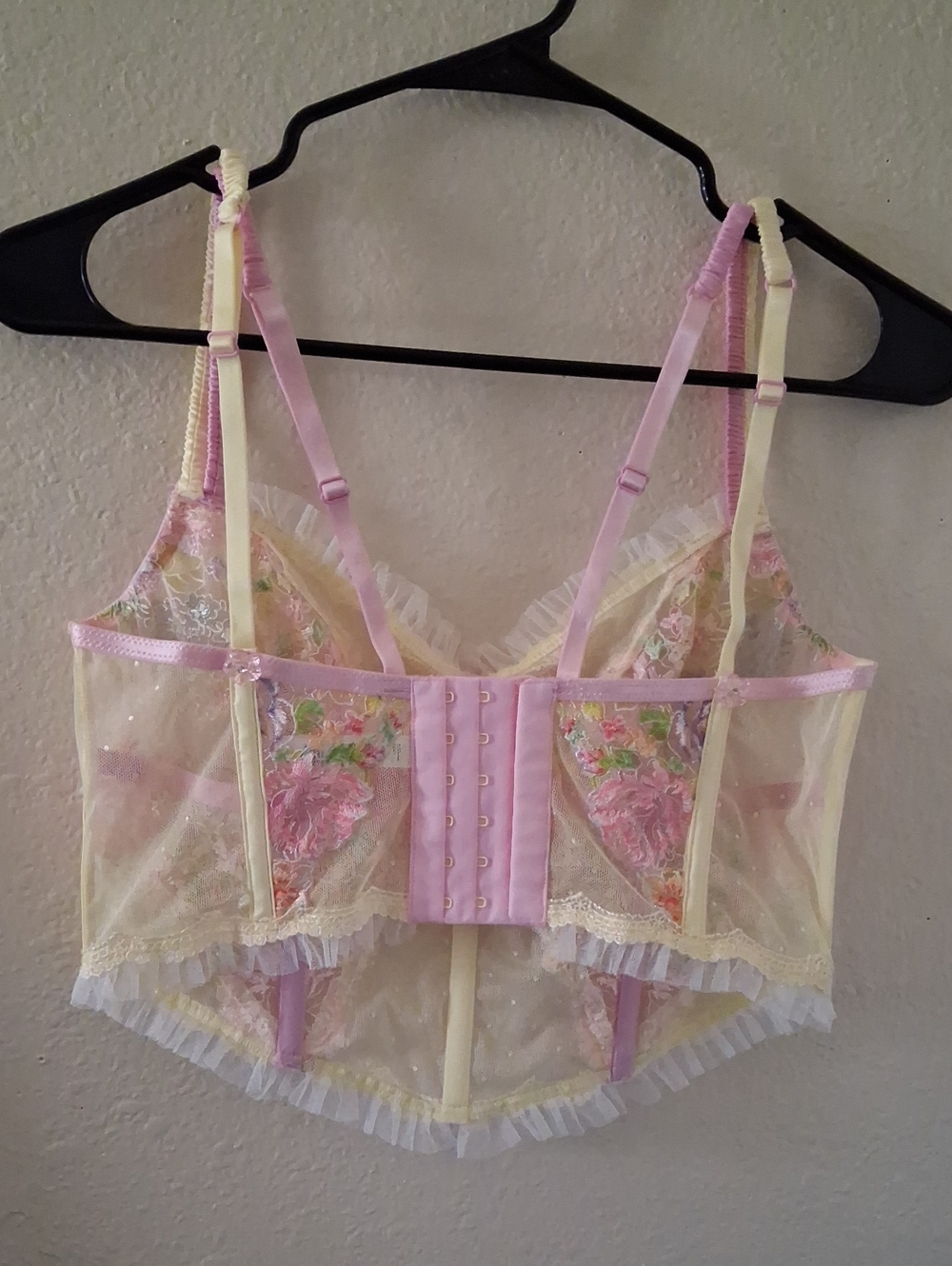 For Love And Lemons Floral Frenzy Embroidered Colorful Bustier Top - Picture 4 of 6